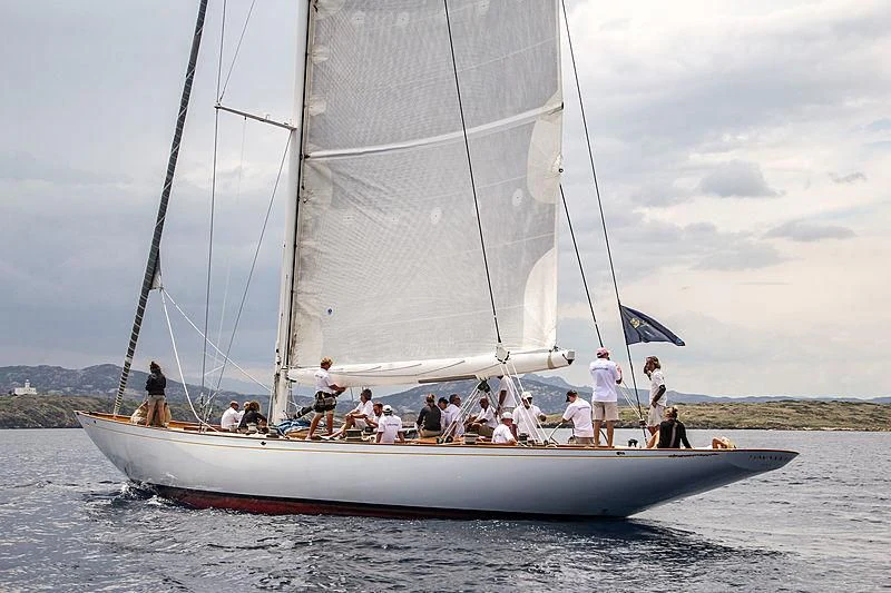 a group of people on a sailboat aboard SAVANNAH Yacht for Sale