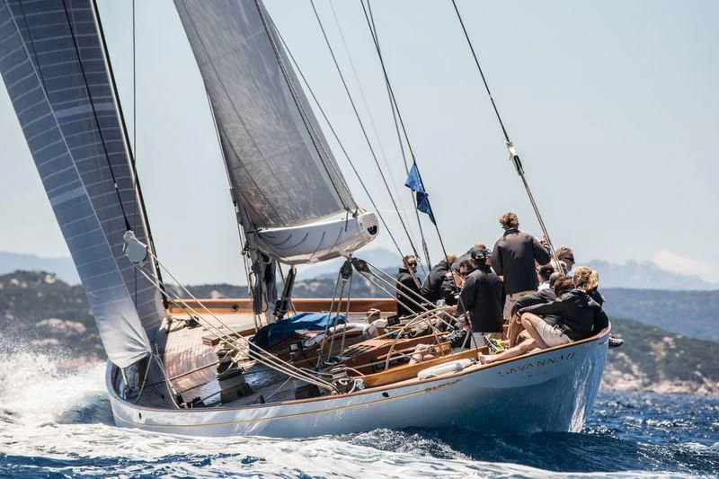 a group of people sailing on a boat aboard SAVANNAH Yacht for Sale
