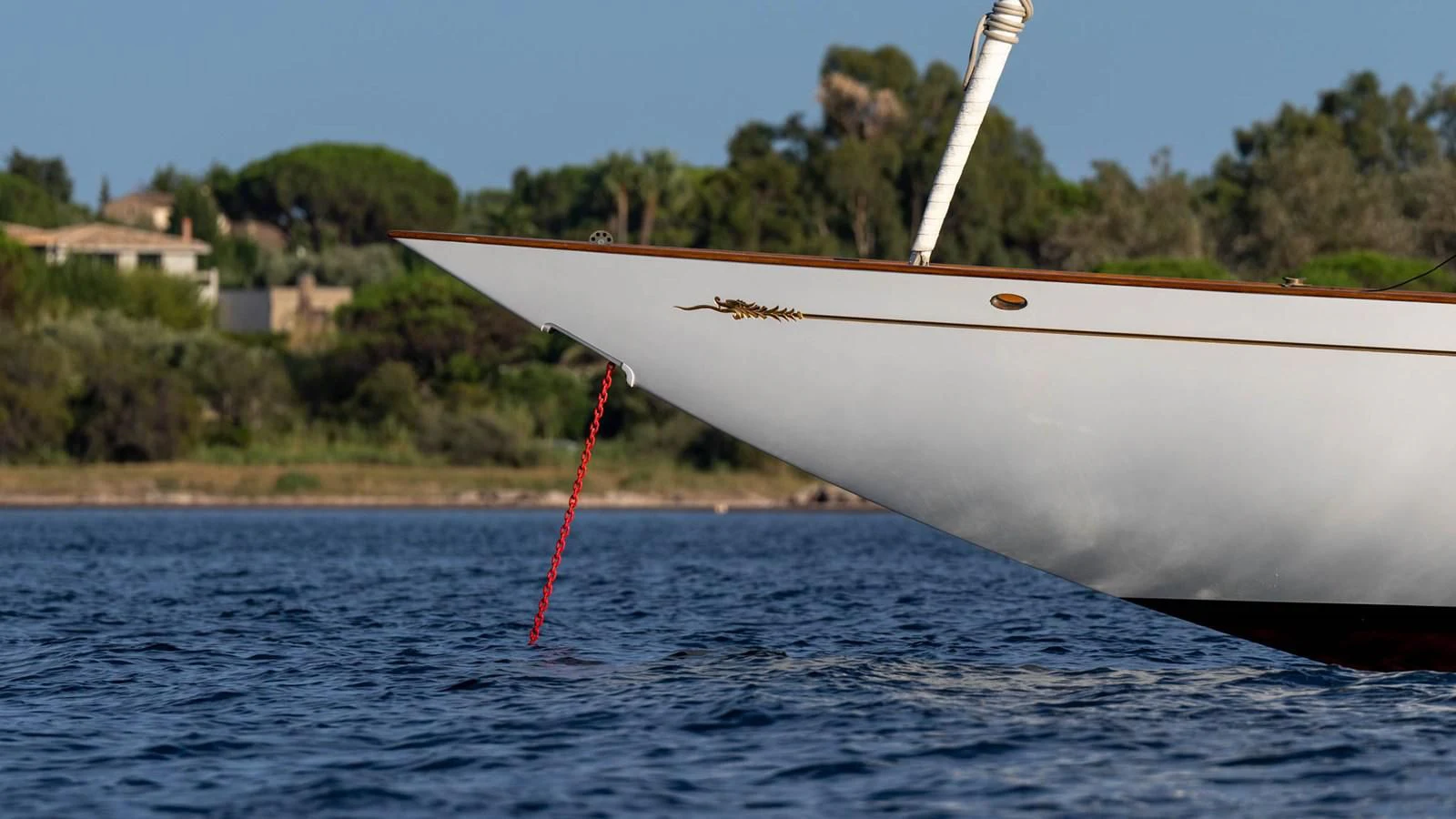 a large white boat on water aboard SAVANNAH Yacht for Sale