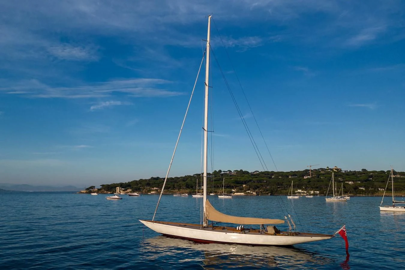 a sailboat on the water aboard SAVANNAH Yacht for Sale