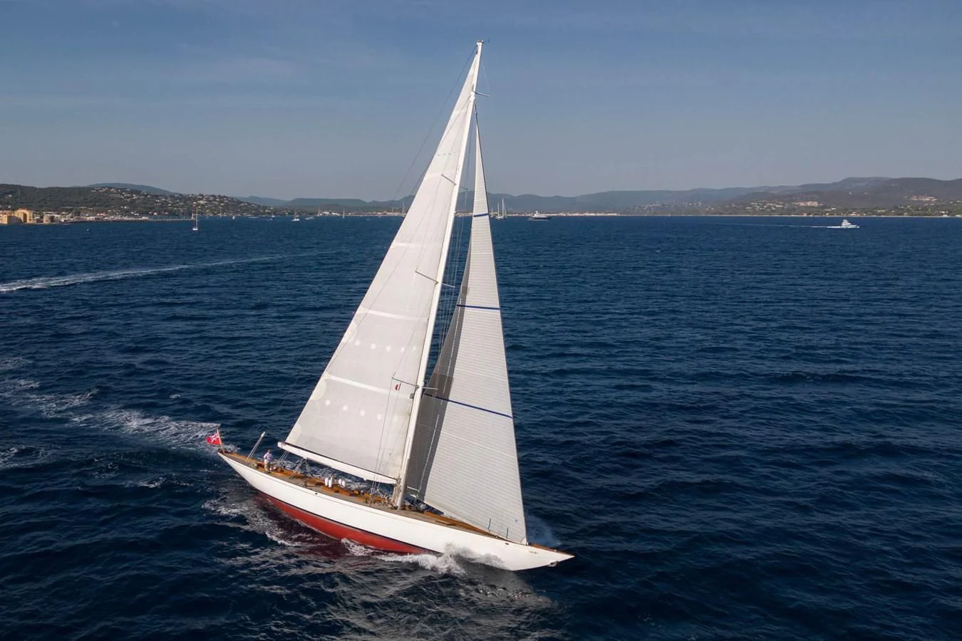 a sailboat on the water aboard SAVANNAH Yacht for Sale