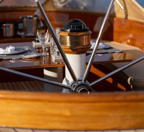 a metal object on a counter aboard SAVANNAH Yacht for Sale