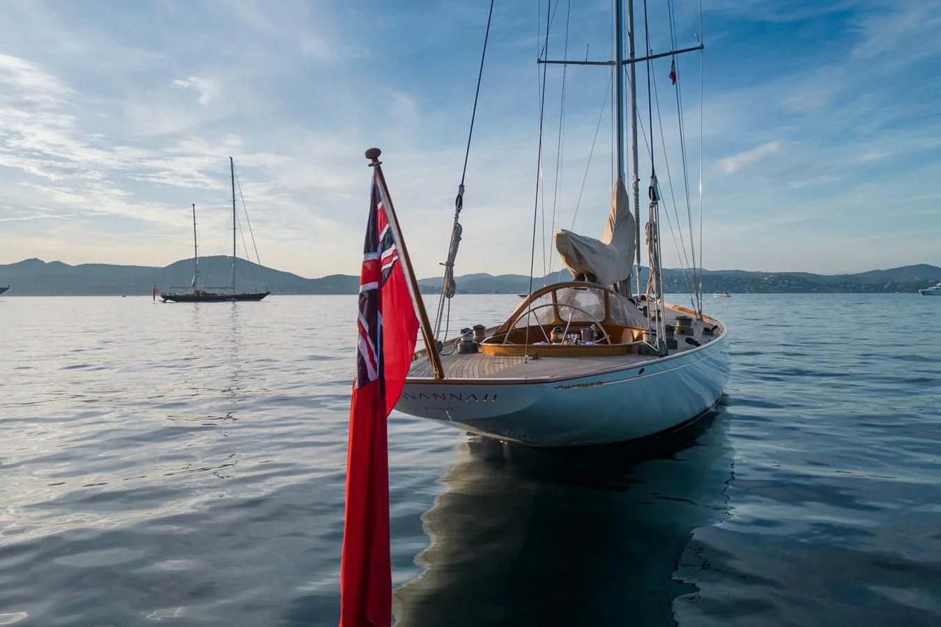 a sailboat on the water aboard SAVANNAH Yacht for Sale