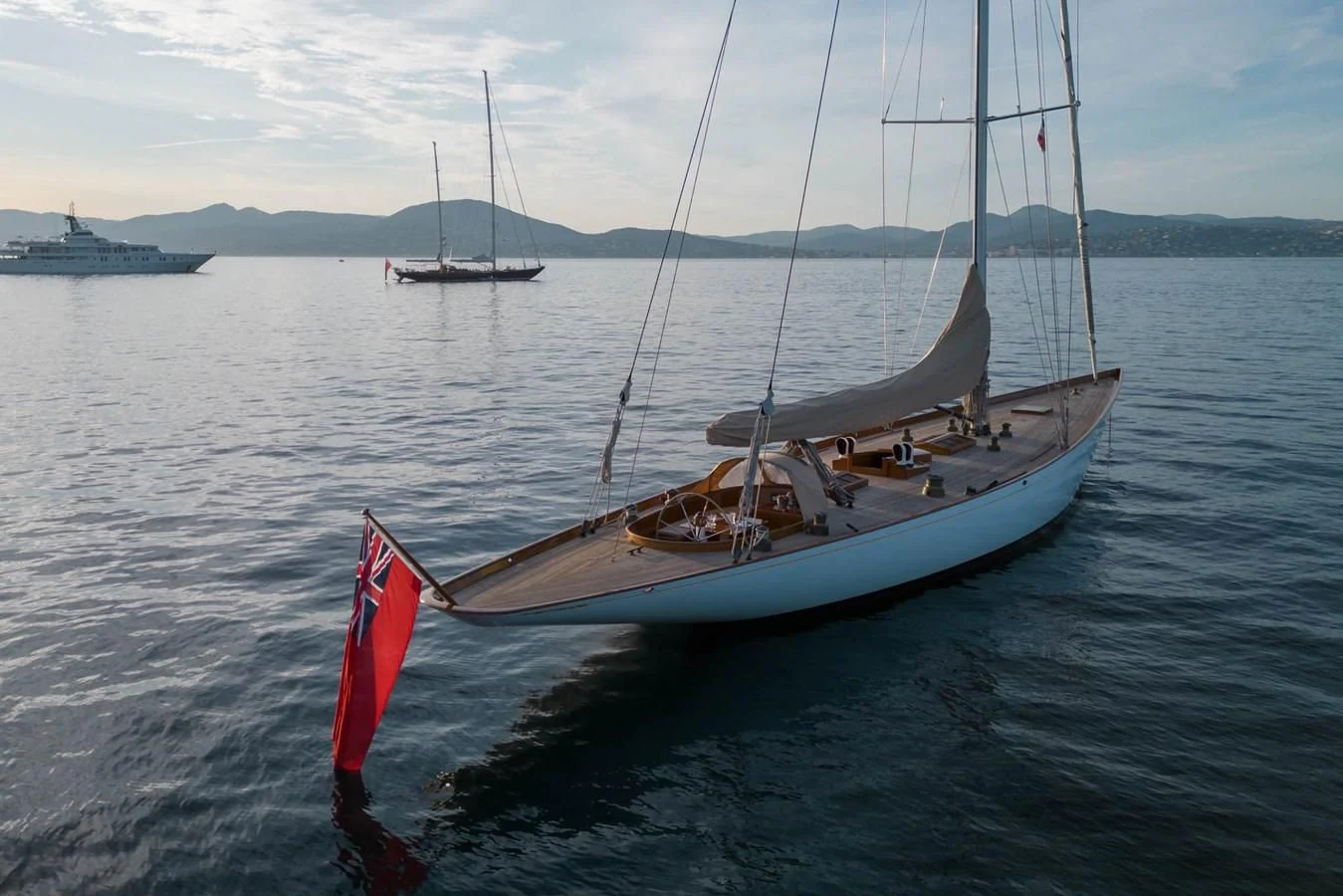 a sailboat on the water aboard SAVANNAH Yacht for Sale