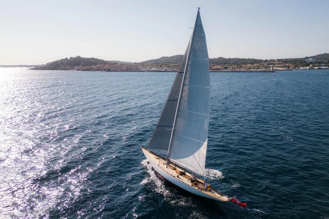 a sailboat on the water aboard SAVANNAH Yacht for Sale