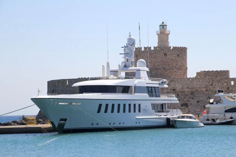 a boat in the water aboard MEGAN Yacht for Sale