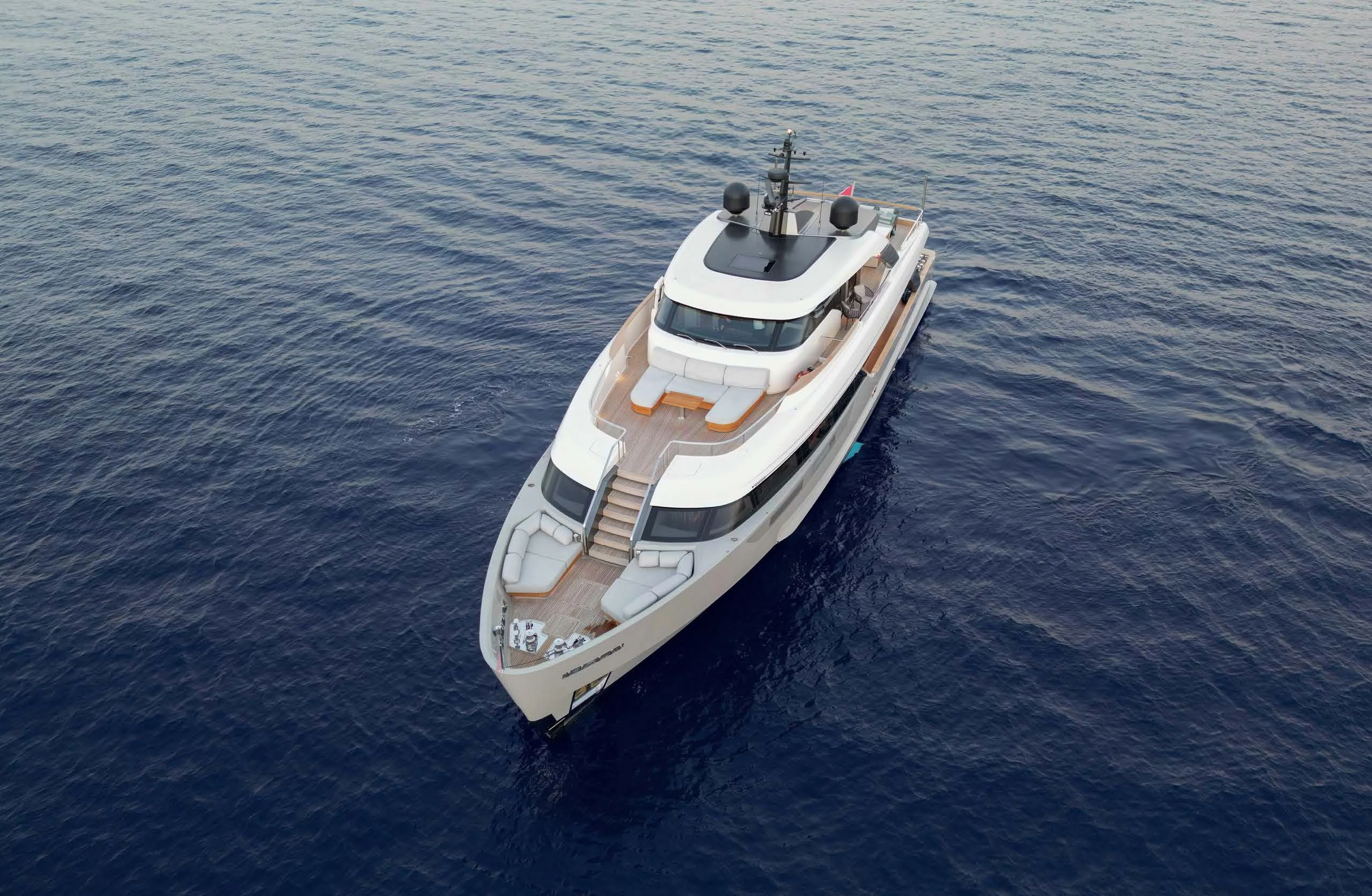 a boat in the water aboard AMIGA Yacht for Sale