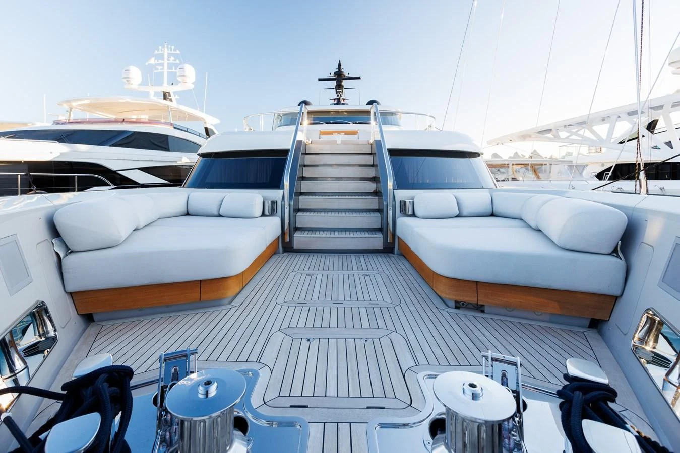 a boat on a boat aboard AMIGA Yacht for Sale