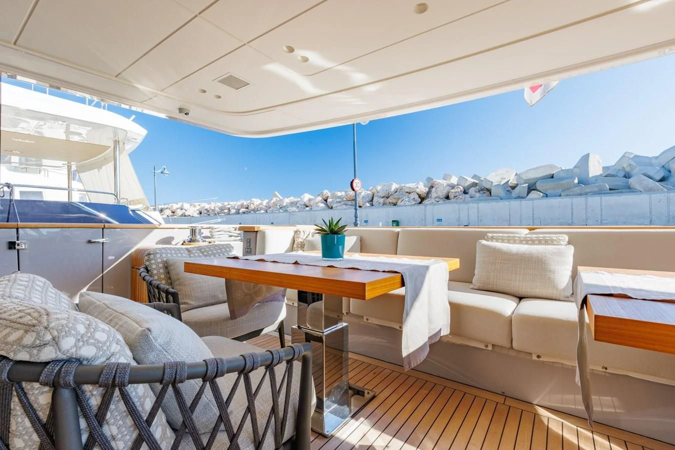 a boat on the water aboard AMIGA Yacht for Sale