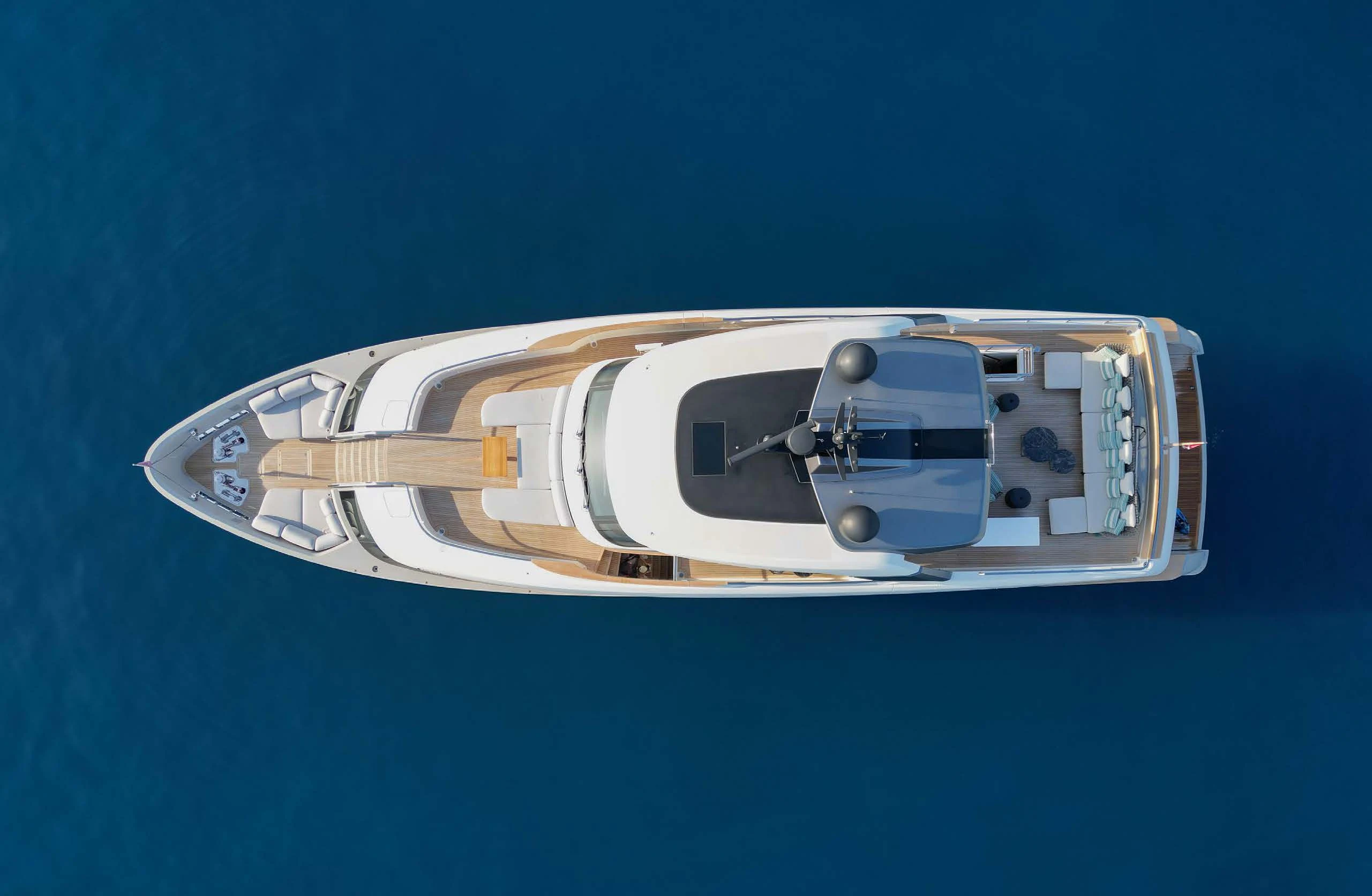 a white and silver object aboard AMIGA Yacht for Sale