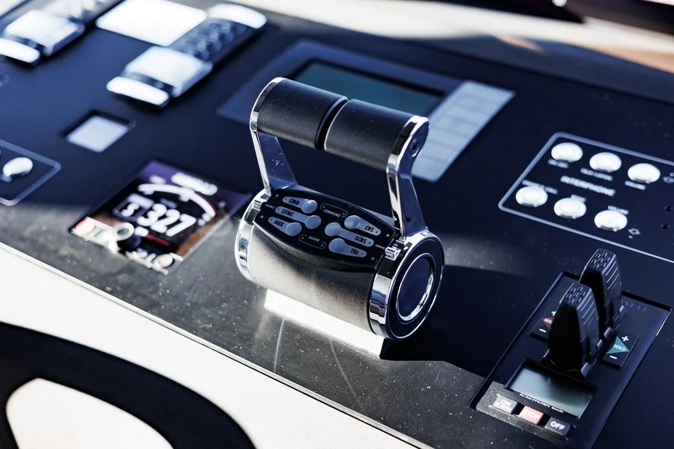 a car with a keypad aboard AMIGA Yacht for Sale