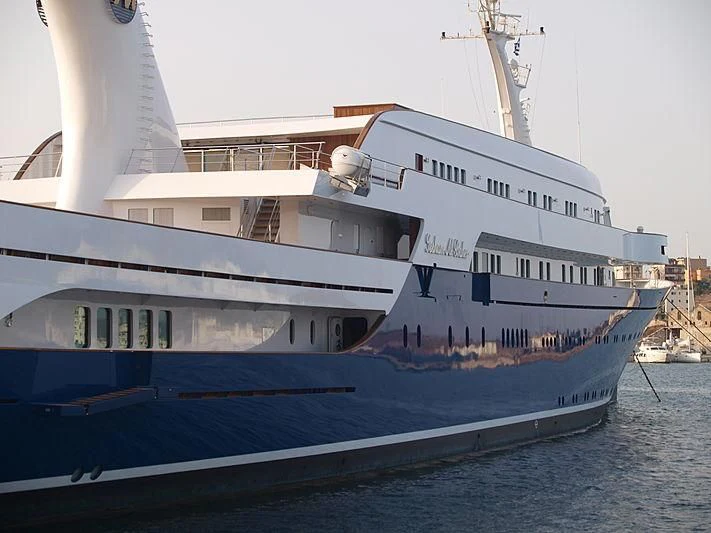 a large white boat aboard NAVTILVS Yacht for Sale