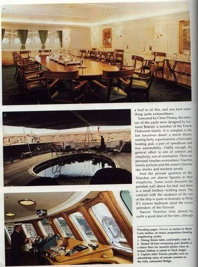 a page of a book aboard NAVTILVS Yacht for Sale