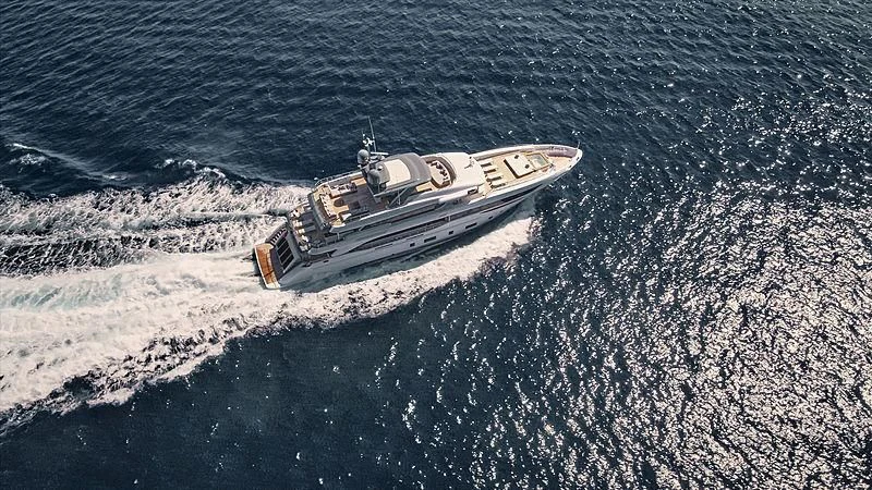 a ship in the water aboard ANURAG Yacht for Sale
