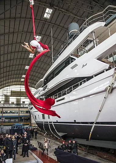 a person in a costume from a plane aboard ANURAG Yacht for Sale