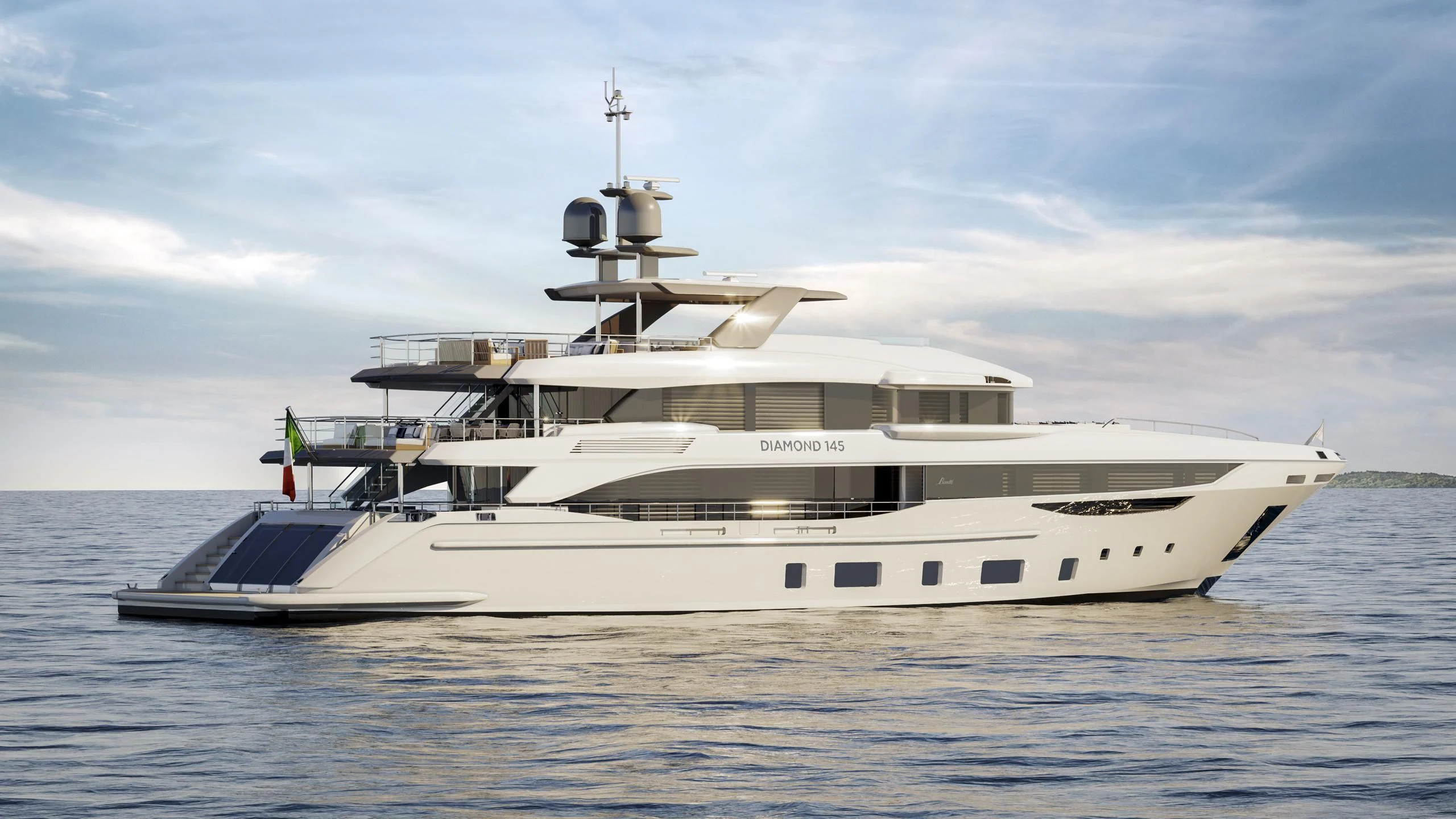 a large white yacht aboard ANURAG Yacht for Sale