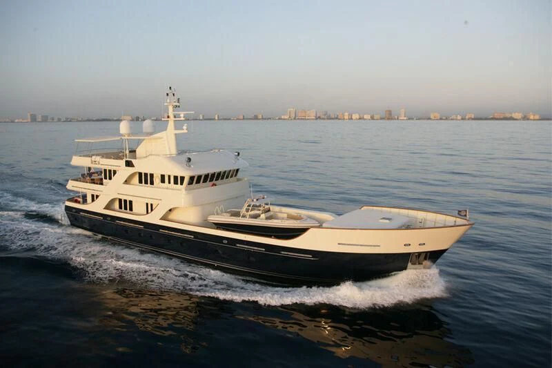 a boat on the water aboard LIBERTA Yacht for Sale