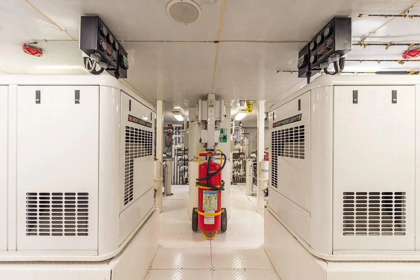 a room with machines aboard LIBERTA Yacht for Sale