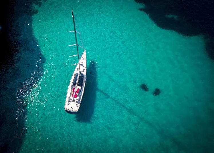 a boat in the water aboard PATTOO Yacht for Sale