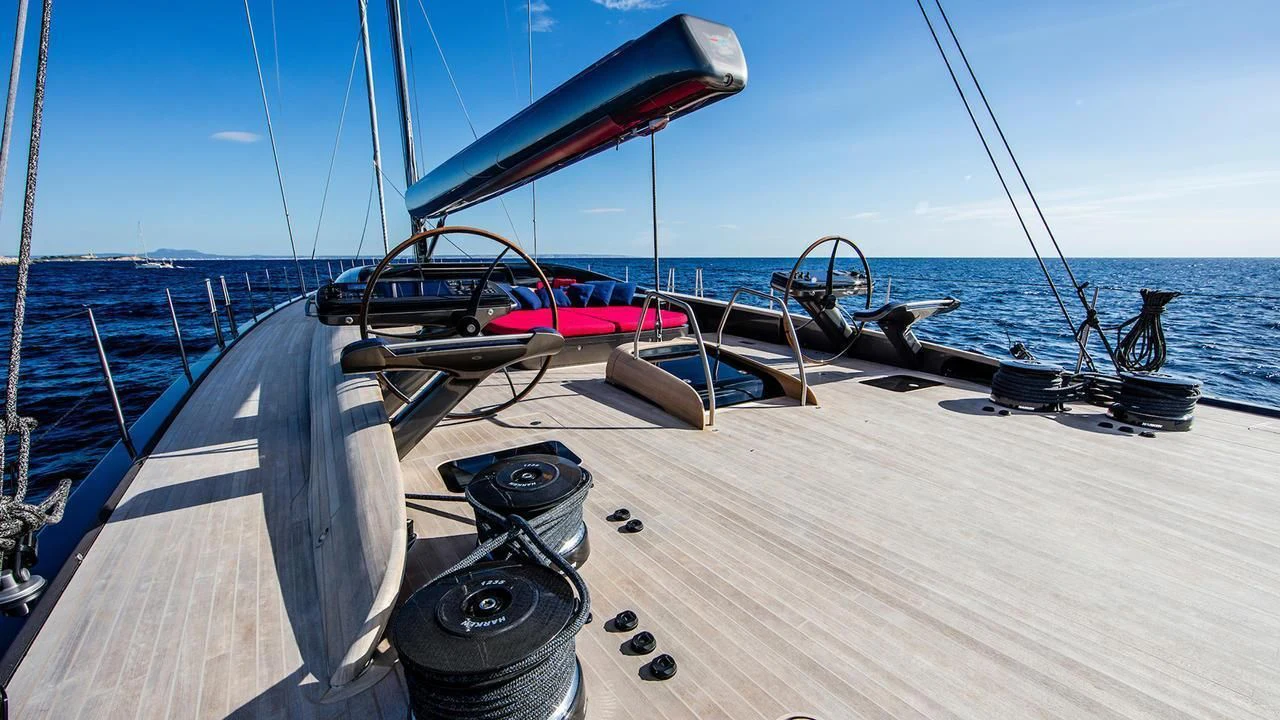 a boat on the water aboard PATTOO Yacht for Sale