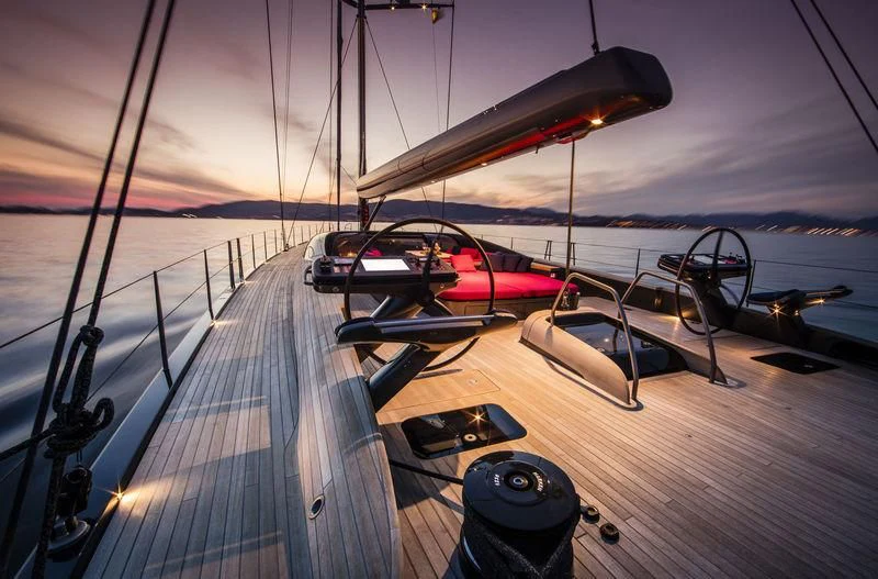 a boat on the water aboard PATTOO Yacht for Sale