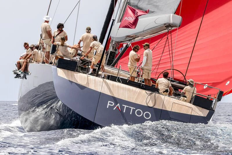 a group of people on a boat aboard PATTOO Yacht for Sale
