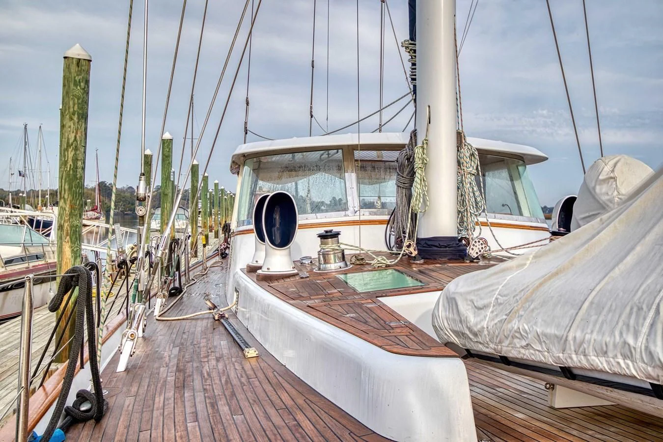 a boat on the water aboard ARIA Yacht for Sale