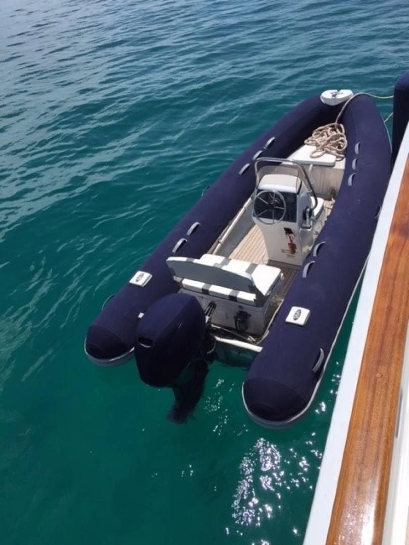 a boat in the water aboard ARIA Yacht for Sale