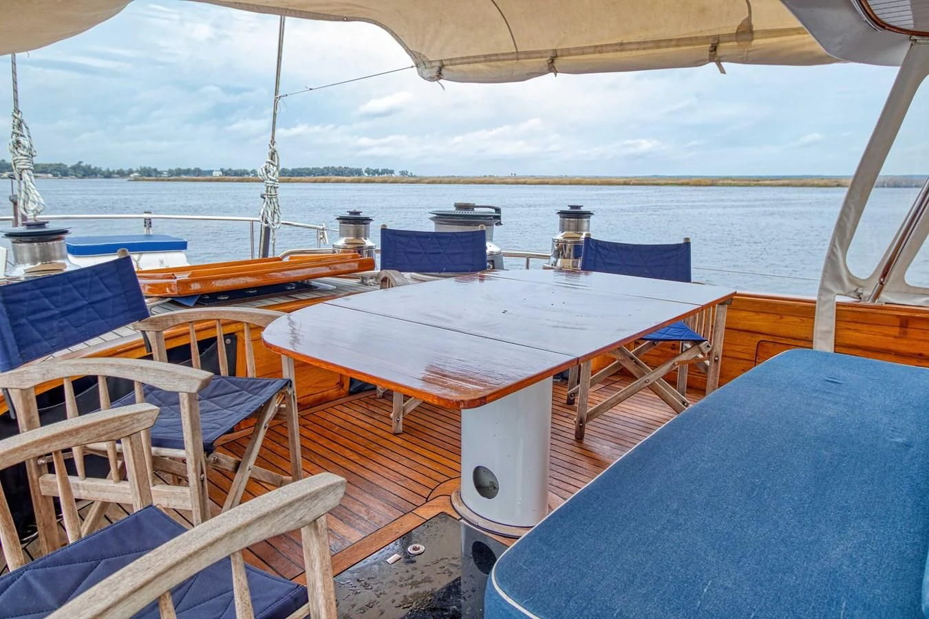 a boat on the water aboard ARIA Yacht for Sale