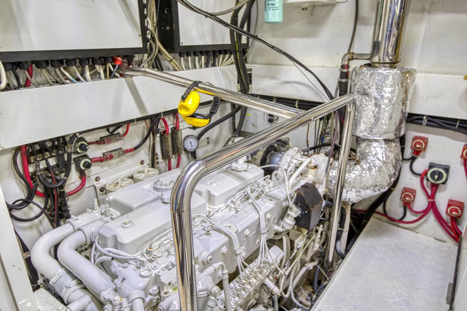 a machine with wires aboard ARIA Yacht for Sale