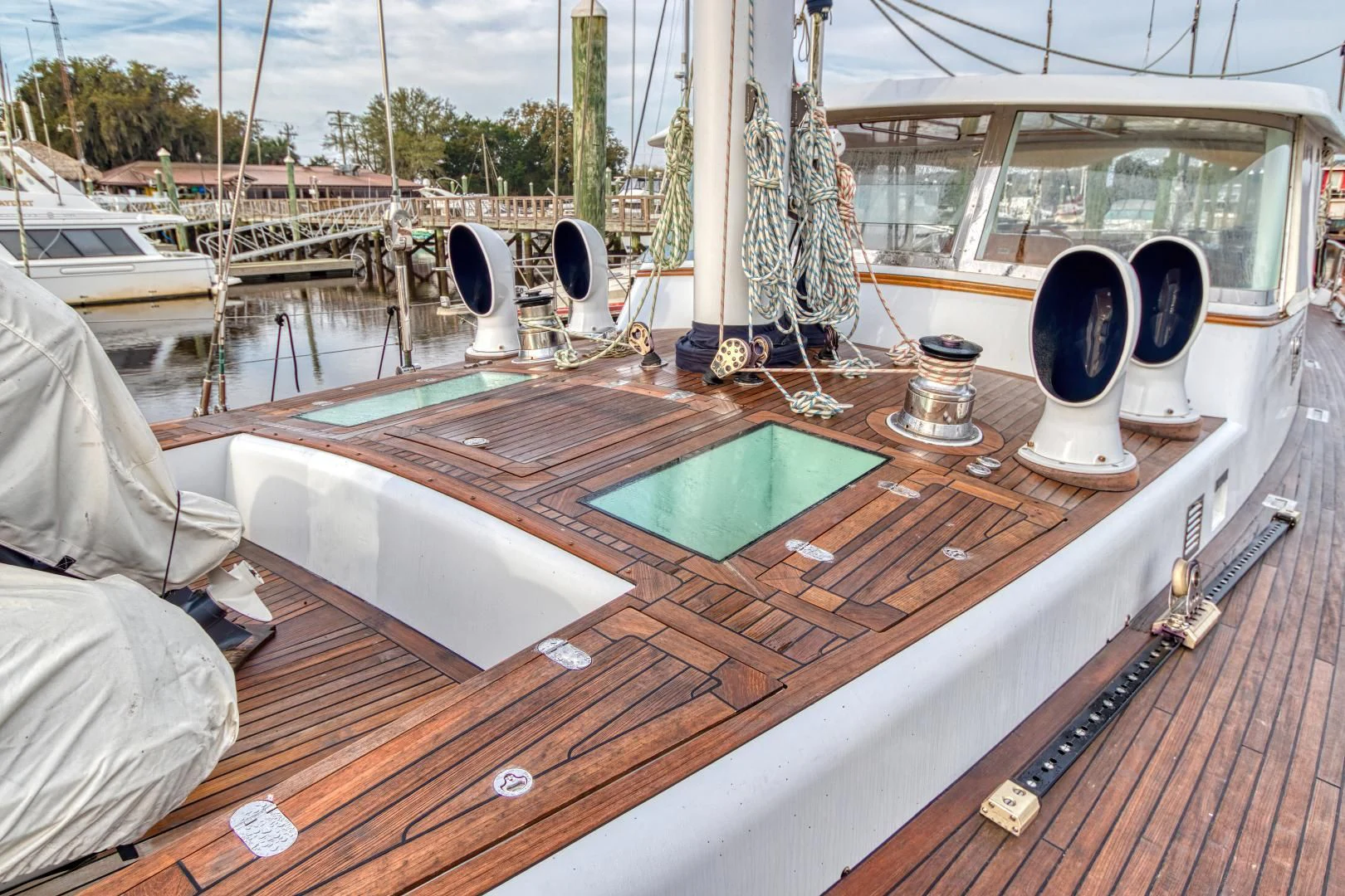 a boat on the water aboard ARIA Yacht for Sale