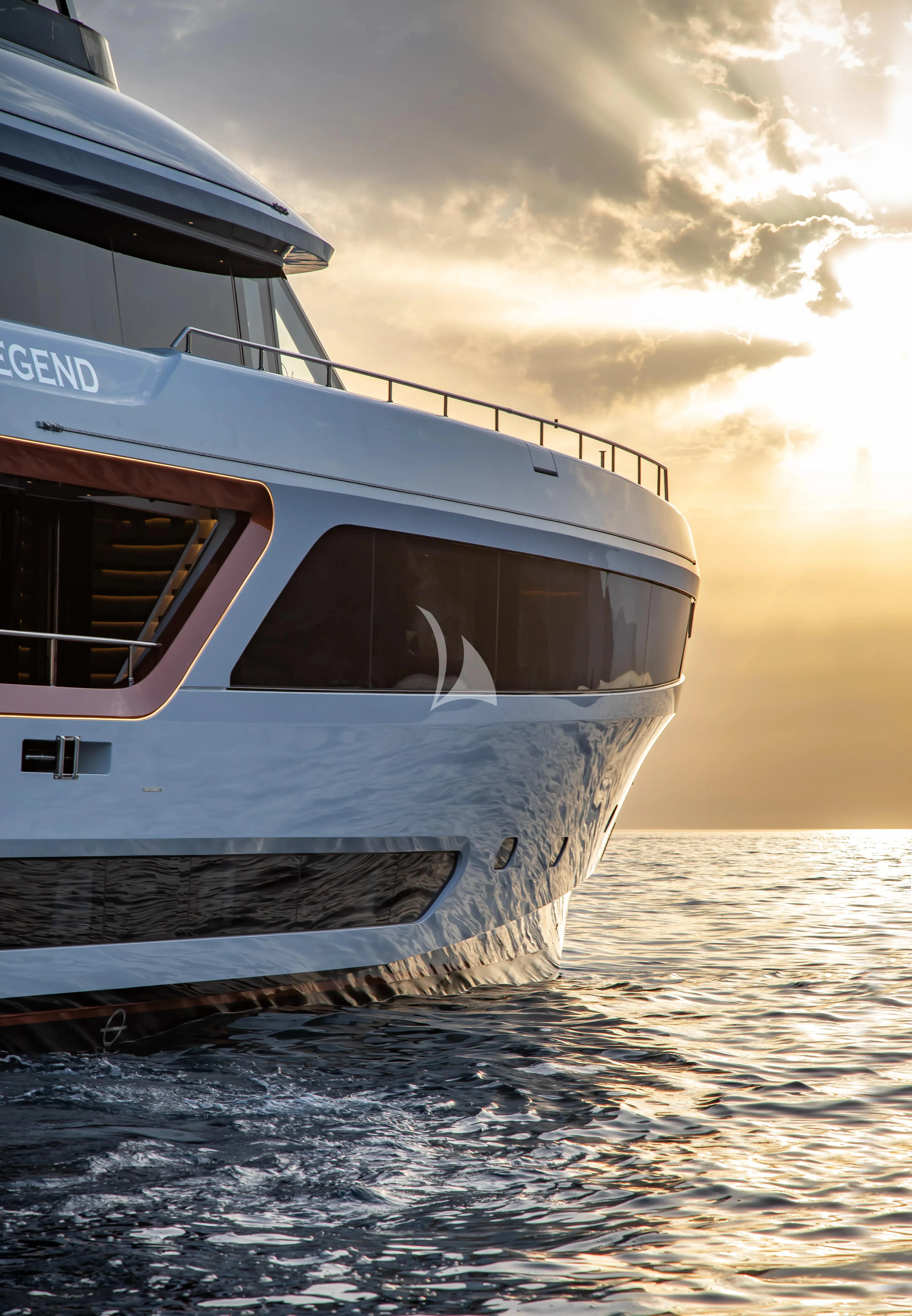a boat on the water aboard LEGEND Yacht for Sale