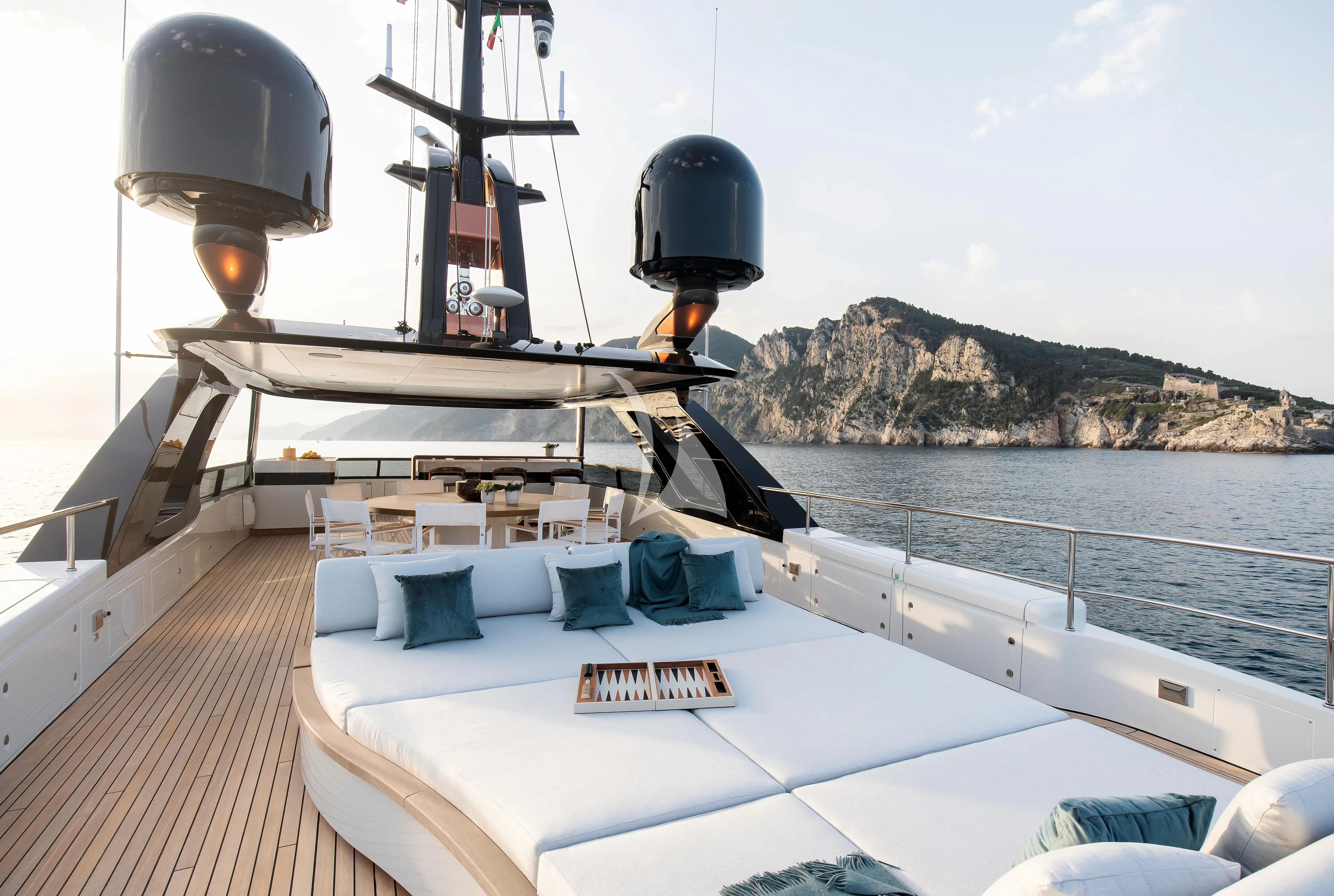 a boat on the water aboard LEGEND Yacht for Sale