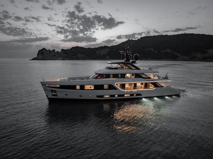 a boat on the water aboard LEGEND Yacht for Sale