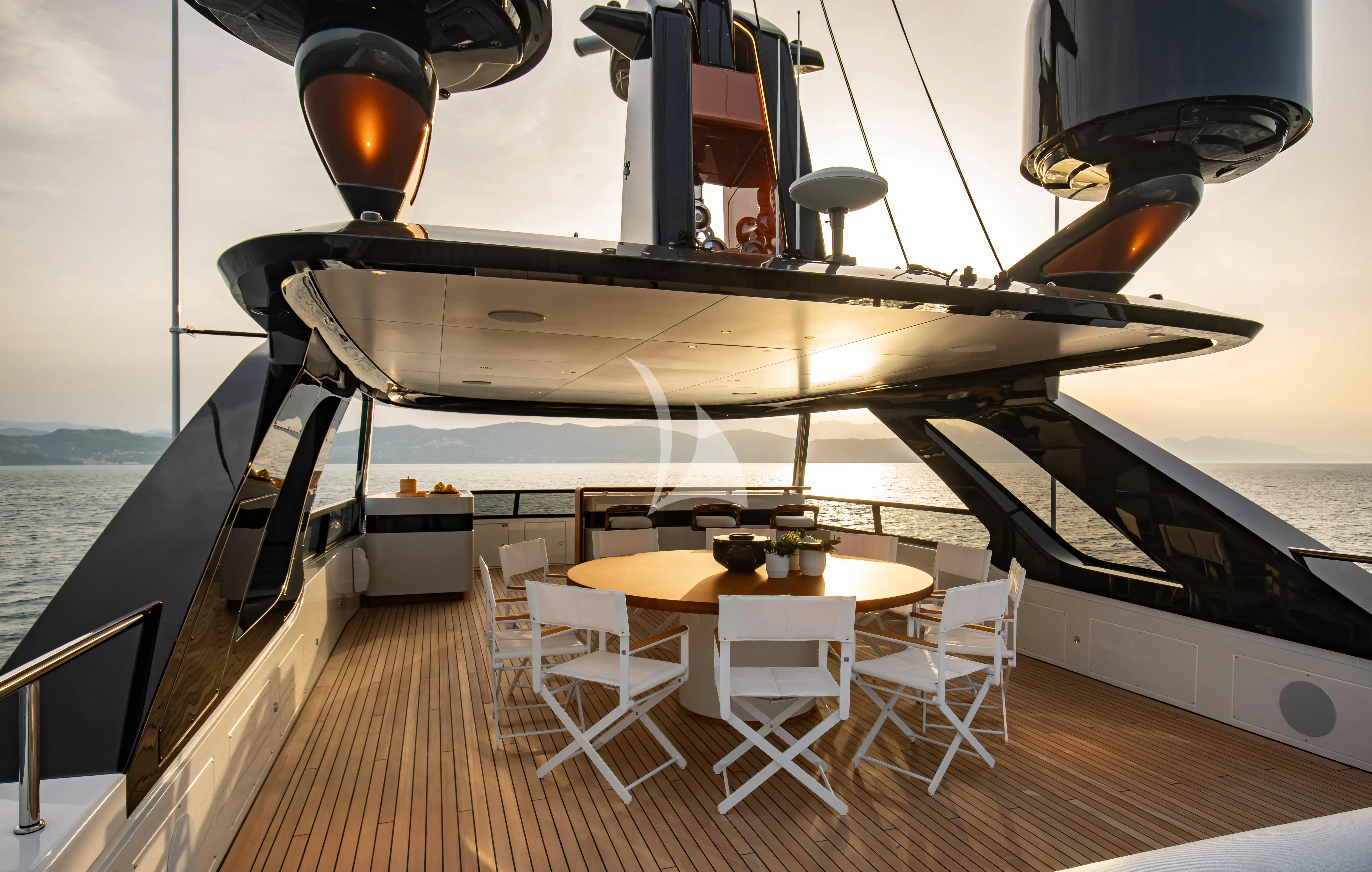 a boat on the water aboard LEGEND Yacht for Sale