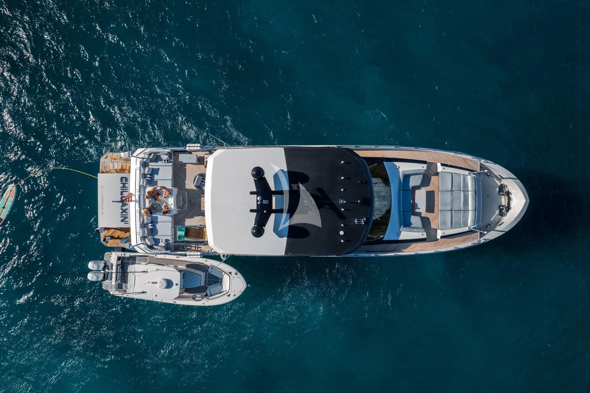a ship in the water aboard CHILLAXIN' Yacht for Sale