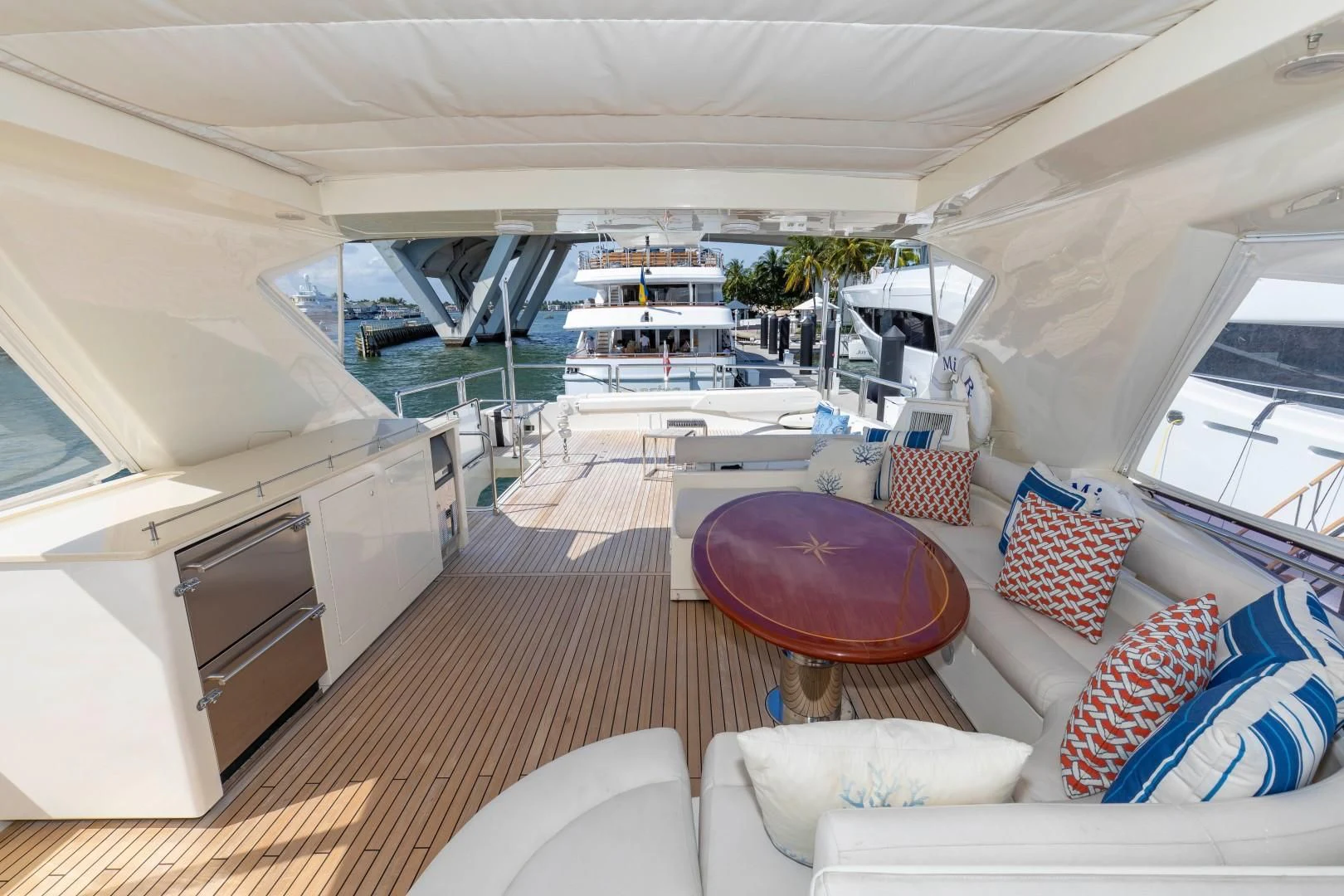 inside of a boat aboard MI RX Yacht for Sale