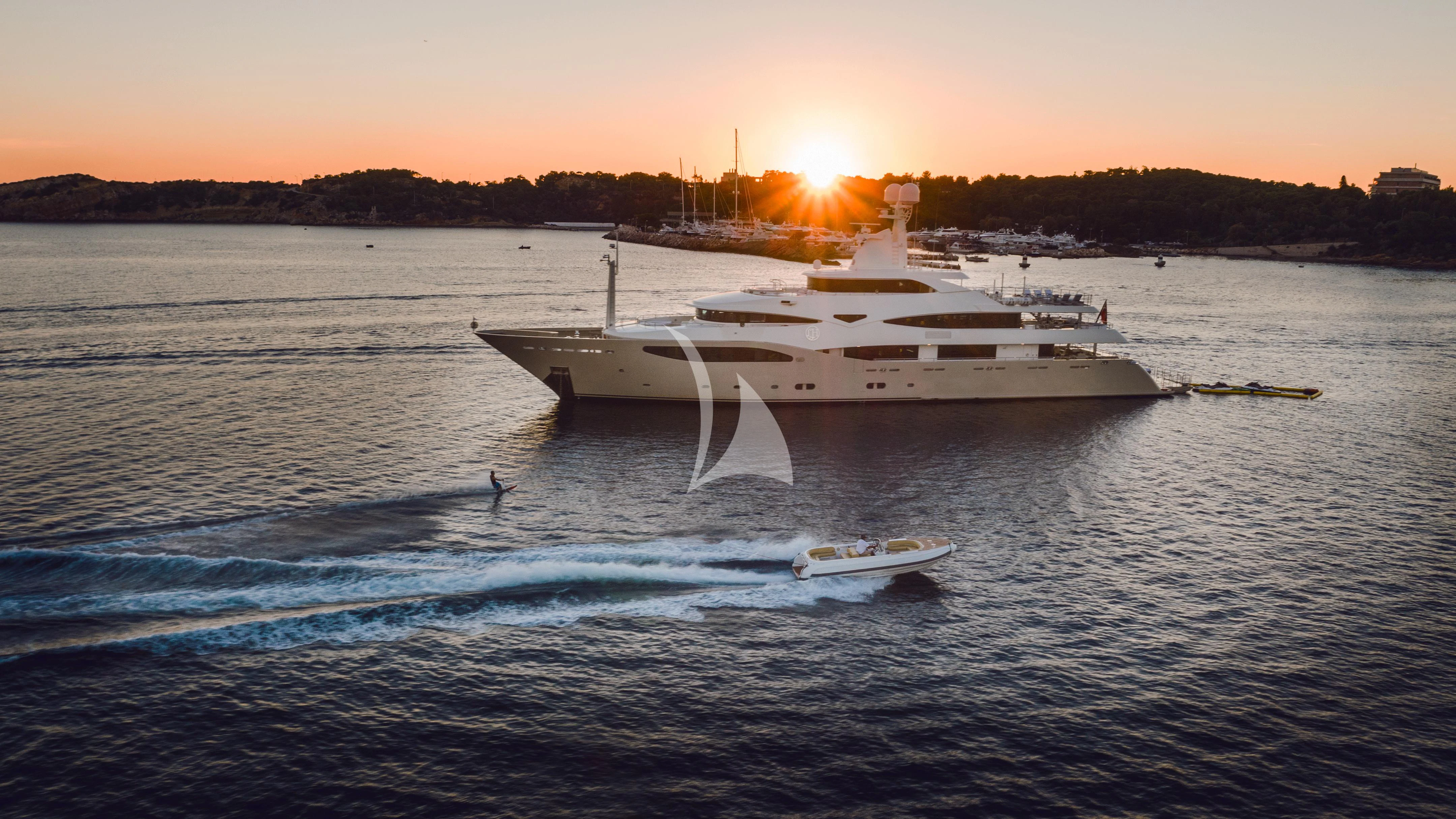 a boat in the water aboard ELENI Yacht for Sale