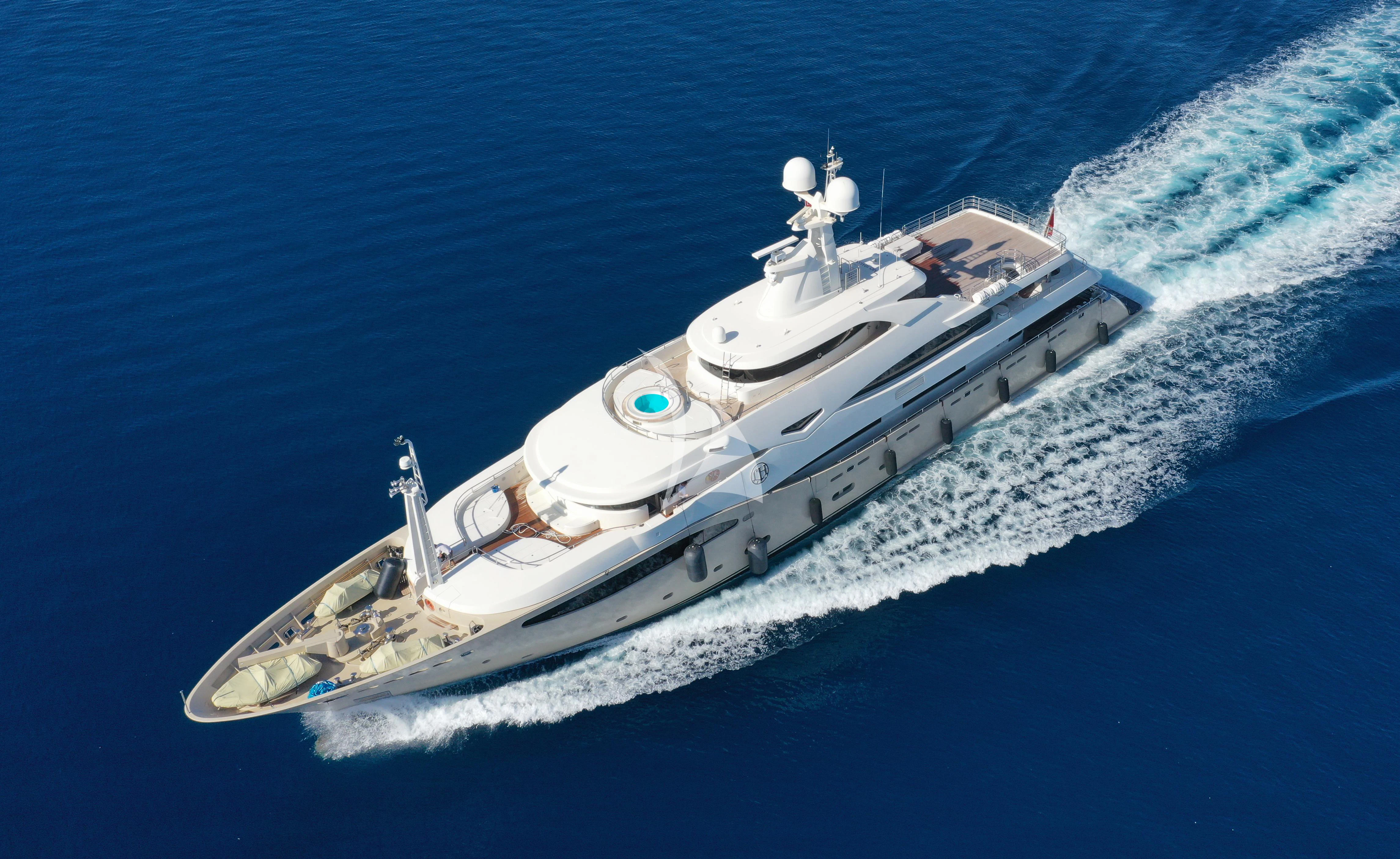 a ship on the water aboard ELENI Yacht for Sale