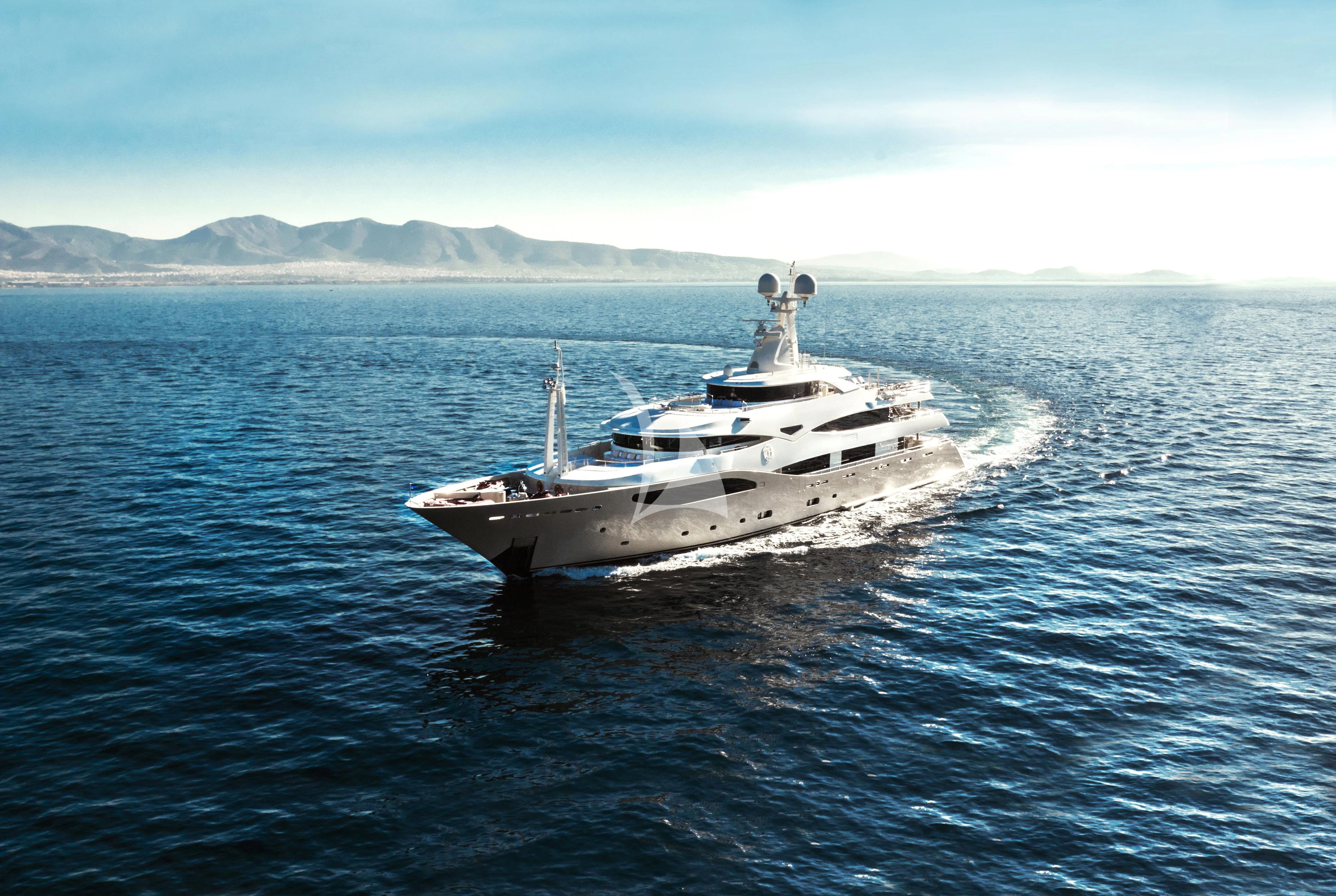 a boat in the water aboard ELENI Yacht for Sale