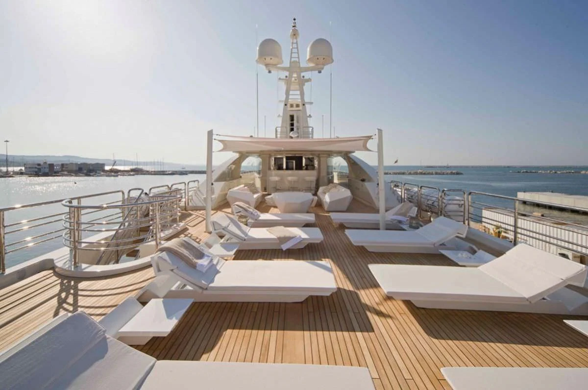 a boat on the water aboard ELENI Yacht for Sale