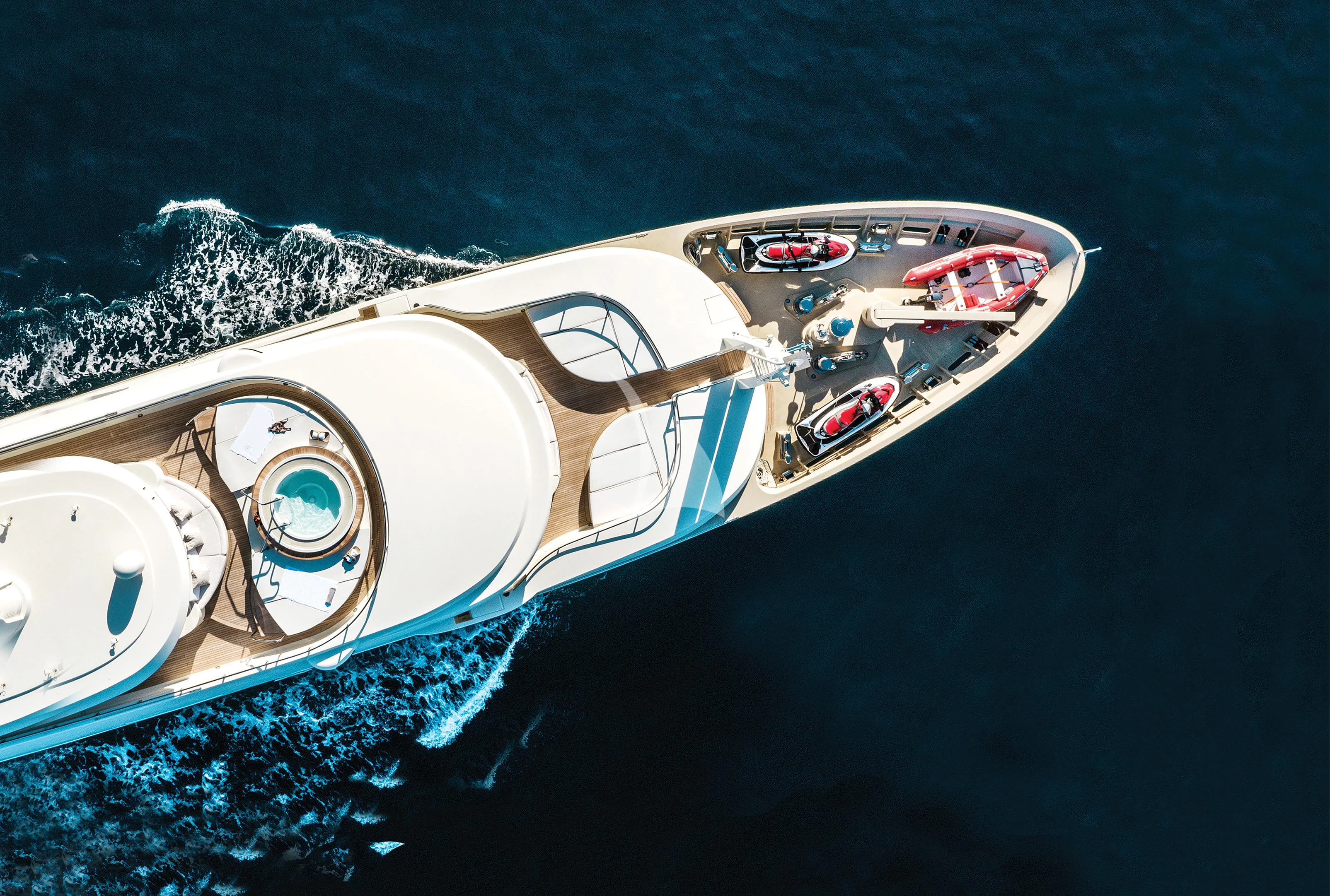 a satellite above the earth aboard ELENI Yacht for Sale