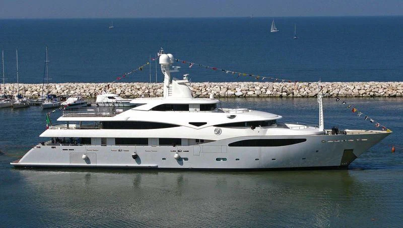 a yacht in the water aboard ELENI Yacht for Sale