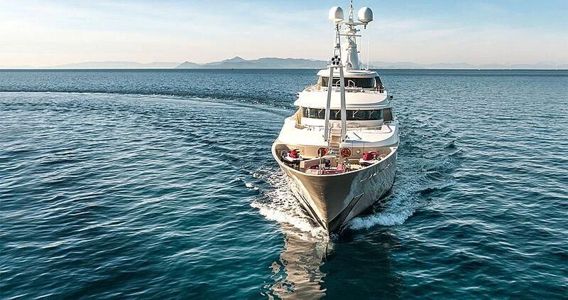 a boat in the water aboard ELENI Yacht for Sale