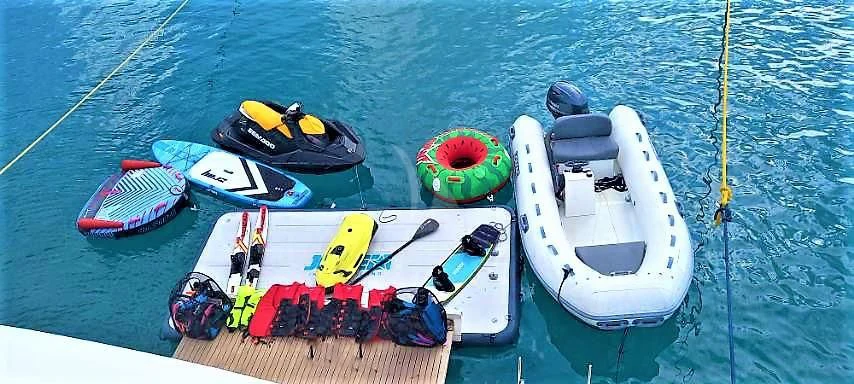 a group of boats on a body of water aboard FUNSEA Yacht for Sale
