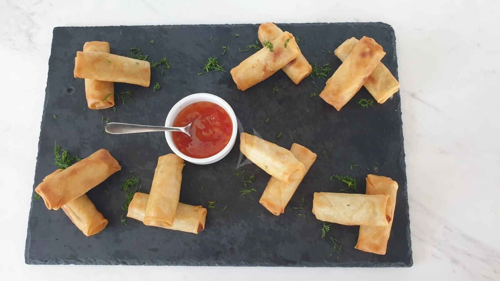 a plate of food aboard FUNSEA Yacht for Sale
