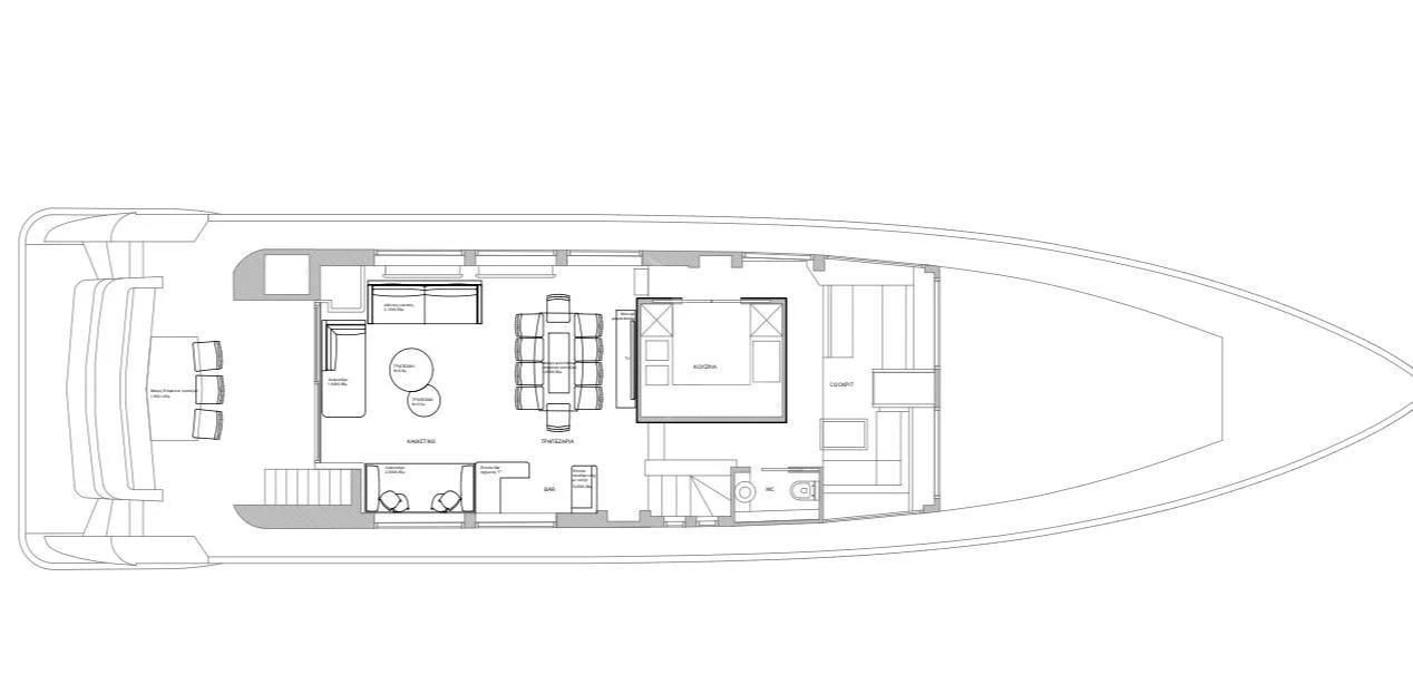 diagram, engineering drawing aboard FUNSEA Yacht for Sale