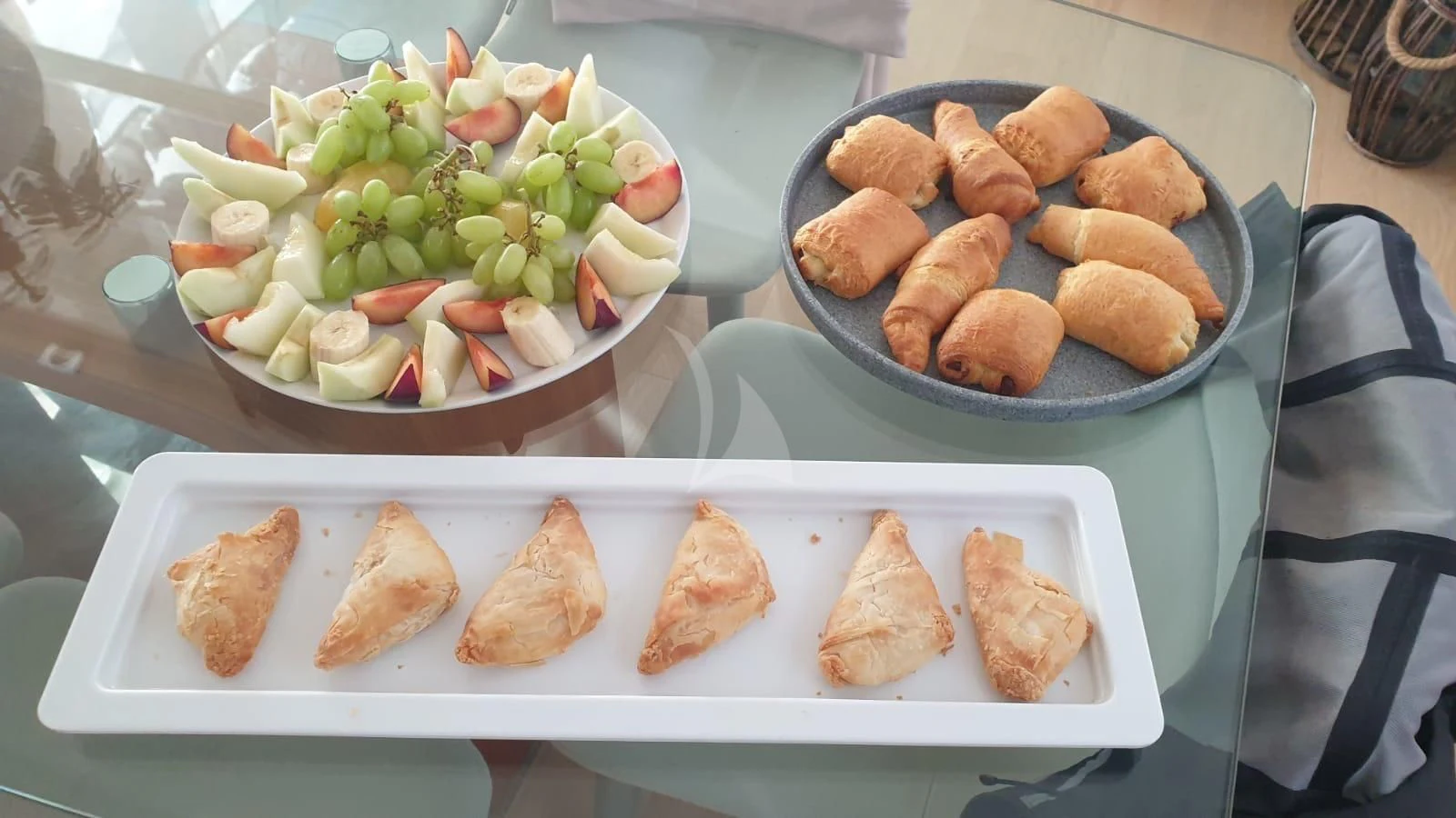 a plate of food aboard FUNSEA Yacht for Sale
