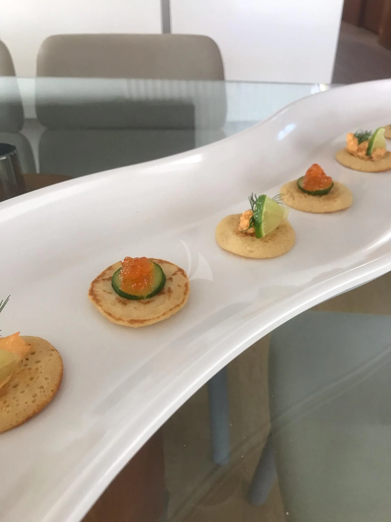 a plate of food aboard FUNSEA Yacht for Sale