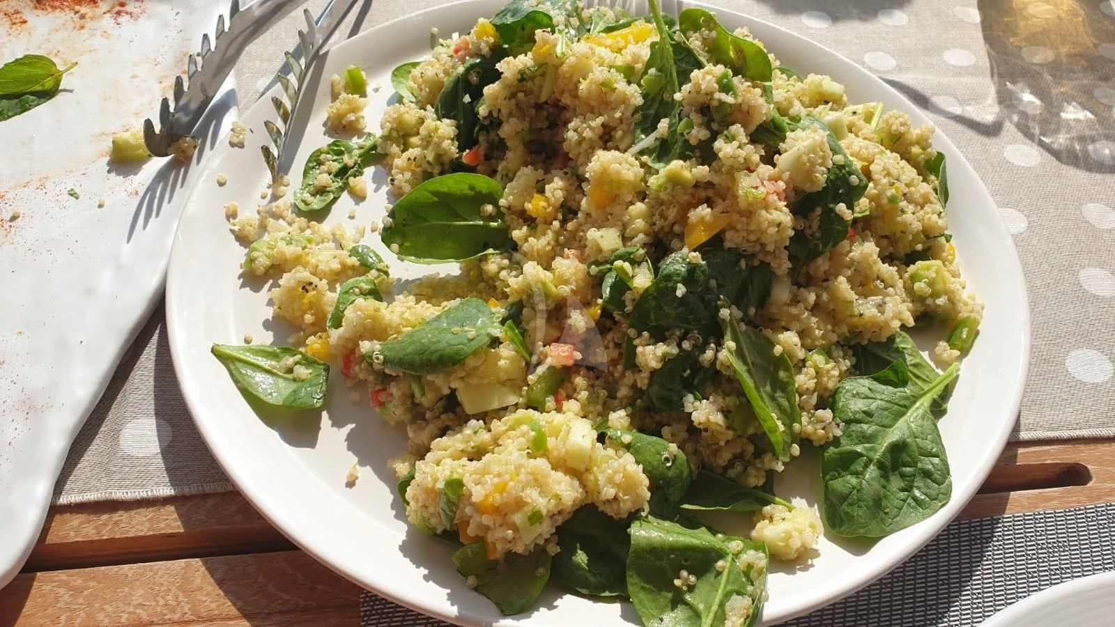 a plate of food aboard FUNSEA Yacht for Sale